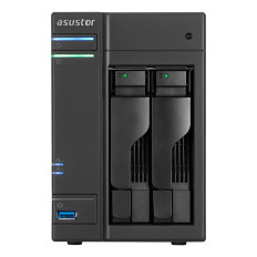 Asus 90IX00G1-BW3S10 | Asustor AS6102T 2-Bay NAS (Diskless) Intel Celeron 1.6GHz Dual-Core 2GB RAM