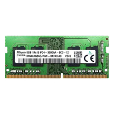 Hynix HMAA1GS6CJR6N-XNN0 | 8GB DDR4-3200MHz PC4-25600 Non-ECC Unbuffered SODIMM CL22 1Rx16 1.2V 260-Pin Memory Module 
