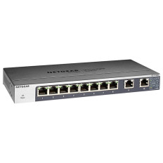 Netgear GS110MX-100NAS | GS110MX 8 x RJ-45 Ports 10/100/1000Base-T + 2 x Multi-Gigabit Ports Layer 3 Managed Gigabit Ethernet Network Switch