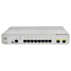 Cisco 800-35074-01 | Catalyst 2960-C Series 2960CPD-8PT-L 8 x Ports PoE 10/100Base-TX + 2 x SFP Ports PoE+ Layer 2 Managed Rack-mountable Fast Ethernet Network Switch