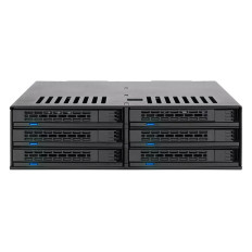 ICY DOCK MB326SP-B | ExpressCage 6-Bay SATA / HDD / SSD Hot-Swap 2.5-Inch Cage for 5.25-Inch Bay