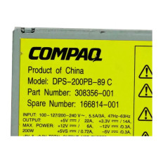 HP 308356-001 | 200-Watts 200-240V 47-63Hz ATX Power Supply for Prosignia 720 Server
