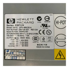 HP 280126-001 | 550-Watts Hot-Pluggable Power Supply for ProLiant DL560 Gen1 Gen2