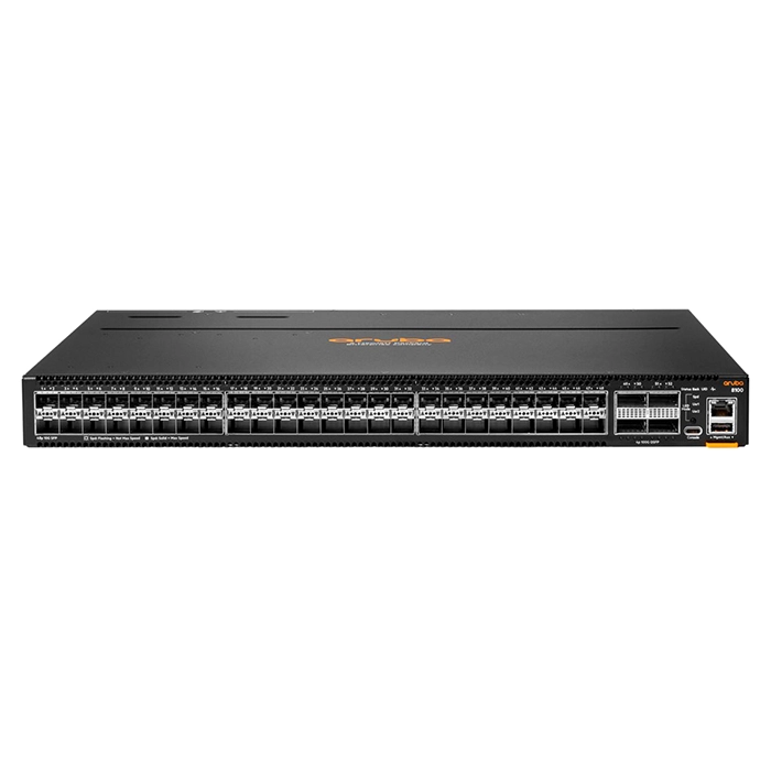 R9W90A#B2B HP Aruba CX 8100 Series 48-Ports 10GBase-X SFP+ 4-Port 100GBase-X QSFP28 Front-to-Back Airflow Managed Layer 3 Rack-mountable 1U Network Switch