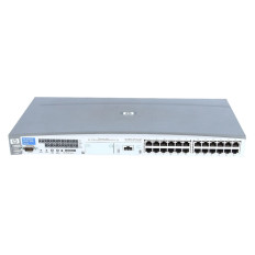 HP J4813AR | ProCurve 2500 Series 2524 24 x RJ-45 Ports 10/100Base-TX + 2 x SFP (mini-GBIC) Ports Layer 2 Managed Rack-mountable Fast Ethernet Network Switch