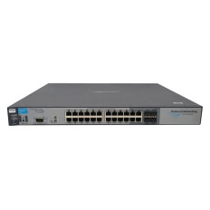 HP J9049AR | ProCurve 2900 Series 2900-24G 20 x 10/100/1000Base-T RJ-45 and 4 x Dual Personality RJ-45/SFP (Mini-GBIC) and 2 x CX4 10GbE and 2 x X2 10GbE Ports Layer 3 Managed Gigabit Ethernet Network Switch