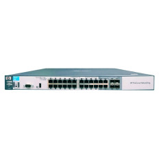 HP J9470A-BO | ProCurve 3500 Series 3500-24 20 x RJ-45 Ports 10/100/1000Base-T + 4 x Dual Personality RJ-45/SFP(mini-GBIC) Layer 2 Managed Rack-mountable Gigabit Ethernet Network Switch