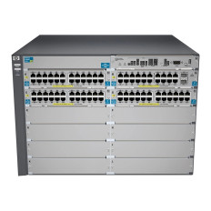 HP J9532A#ABA | ProCurve 5412-92G-PoE+-2xG v2 92 x RJ-45 Ports PoE+ 10/100/1000Base-T + 2 x SFP+ Ports Layer 3 Managed 7U Rack-mountable Gigabit Ethernet Network Switch