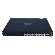 HP JL666A#0D1 | Aruba CX 6300F Series 24 x 1000Base-T RJ-45 Class4 PoE and 4 x 50GbE SFP56 Ports Layer 3 Managed Stackable Gigabit Ethernet Network Switch