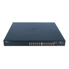 Dell 0HR7VR | EMC PowerSwitch N1500 Series N1524P 24 x 10/100/1000Base-T RJ-45 PoE+ and 4 x 10GbE SFP+ Ports Layer 3 Managed Gigabit Ethernet Network Switch