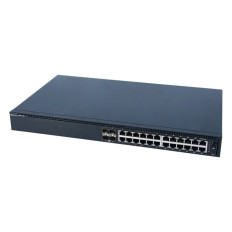 Dell 0X54DF | EMC PowerSwitch N1100 Series N1124P-ON 12 x 10/100/1000Base-T RJ-45 PoE+ and 12 x 10/100/1000Base-T RJ-45 and 4 x SFP+ Ports Layer 2 Managed Gigabit Ethernet Network Switch