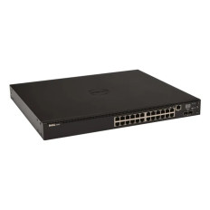 Dell 210-ADEY | EMC PowerSwitch N2000 Series N2024 24 x 10/100/1000Base-T RJ-45 and 2 x 10GbE SFP+ and 2 x Stacking Ports Layer 3 Managed Gigabit Ethernet Network Switch