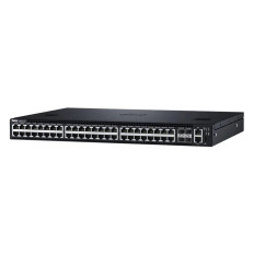 Dell 210-AEDM | PowerSwitch S-Series S3048-ON 48 x RJ-45 Ports 10/100/1000Base-T + 4 x SFP+ Ports Layer 3 Managed 1U Rack-mountable Gigabit Ethernet Network Switch