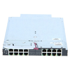 HP 406740-B21-U | 16-Ports 1000Base-TX RJ-45 1GB Ethernet Pass-Thru Expansion Switch for BladeSystem C-Class