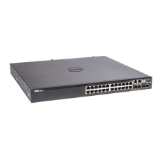 Dell 03FXNM | S3100 Series S3124P 24 x Ports 10/100/1000 PoE+ + 2 x Ports 10 Gigabit SFP+ + 2 x Ports Combo Gigabit SFP Rack-Mountable Layer 3 Managed Gigabit Ethernet Network Switch