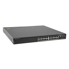 Dell 7VY62 | EMC PowerSwitch N2200-ON Series N2224X-ON 24 x 2.5GBase-T RJ-45 and 4 x 25GbE SFP28 and 2 x 40GbE QSFP+ Ports with OS6 Front-to-Back Airflow Layer 3 Managed Switch