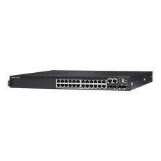Dell 210-ASPF | PowerSwitch N3224t-On 24-Ports 10/100/1000Base-T RJ-45 4-Ports 10GBase-X SFP+ 2-Ports 100GBase-X QSFP28 Layer 3 Managed Stackable Front To Back Airflow Rack-mountable 1U Gigabit Ethernet Switch