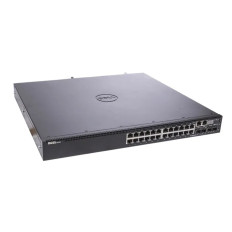 Dell 463-7669 | PowerSwitch S3100 Series S3124 24 x Ports 10/100/1000Base-T + 2 x SFP+ Ports + 2 x SFP Combo Ports Layer 3 Managed 1U Rack-mountable Gigabit Ethernet Network Switch