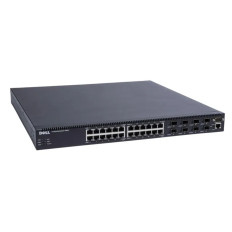 Dell PC6024 | PowerConnect 6024 24 x Ports 1000Base-T + 8 x Combo SFP Ports 10/100/1000Base-T Layer 3 Managed 1U Rack-mountable Gigabit Ethernet Fiber Switch