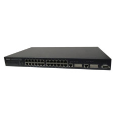 Dell 02W513 | PowerConnect 3024 24 x Ports 10/100Base-TX + 2 x Ports 10/100Base-T Layer 3 Managed 1U Rack-Mountable Fast Ethernet Network Switch