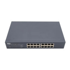 Dell P2161NP | PowerConnect 2216 16 x Ports 10/100Base-T Layer 2 Unmanaged 1U Rack-mountable Fast Ethernet network Switch