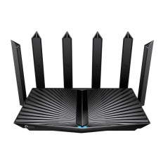 TP-LINK Archer-AX3200 | AX3200 Series Tri Band 802.11ax Dual Band 5GHz 3x3 MU-MIMO 3-Ports 1GbE LAN 1-Port 1GbE WAN/LAN 1-Port 2.5GbE WAN/LAN RJ-45 7 Fixed Antennas (External and Internal) Gigabit Wi-Fi 6 Router