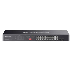 TP-LINK DS1018GMP | Omada 18-Port Gigabit Unmanaged Rackmount Switch with 16-Port PoE+