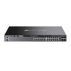 TP-LINK SG6428X | Omada 24x Gigabit RJ45 Ports with 4x 10 Gbps SFP+ slots Stackable Layer 3 Managed Ethernet Switch