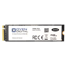 Oyen Digital E18-8TBICS6 | 8TB Triple-Level Cell PCI Express NVMe 4.0 x4 M.2 2280 Solid State Drive