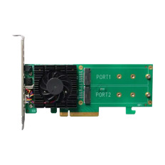 HighPoint SSD6202A | 2 x Ports PCI Express NVMe 3.0 x8 M.2 RAID Controller