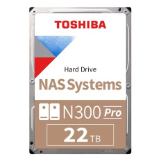 Toshiba HDWG62CXZSTB | N300 Pro 22TB 7200RPM SATA 6Gb/s 3.5-Inch NAS Hard Drive