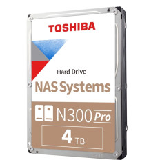 Toshiba HDWG740XZSTD | N300 4TB 7200RPM SATA 6Gb/s 3.5-Inch NAS Hard Drive