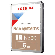 Toshiba HDWG760XZSTA | N300 6TB 7200RPM SATA 6Gb/s 3.5-Inch NAS Hard Drive