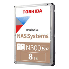 Toshiba HDWG780XZSTB | N300 Pro 8TB 7200RPM SATA 6Gb/s 3.5-Inch NAS Hard Drive