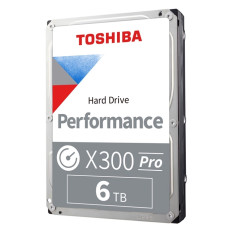 Toshiba HDWR760XZSTB | X300 Pro Performance 6TB 7200RPM SATA 6Gb/s 512MB Cache 3.5-Inch Hard Drive