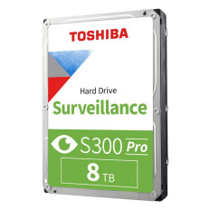 Toshiba HDWTA80UZSVAR | S300 Pro 8TB 7200RPM SATA 6Gb/s 3.5-Inch Surveillance Hard Drive