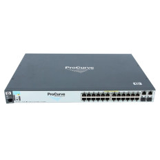 HP J9087A | ProCurve 2610 Series 2610-24-PWR 24 x RJ-45 Ports PoE 10/100Base-TX + 2 x Dual Personality RJ-45/SFP (miniGBIC) Ports Layer 2 Managed Rack-mountable Fast Ethernet Network Switch
