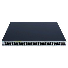 HP J9984A#B2C | OfficeConnect 1820 Series 1820-48G-PoE+ (370W) 24 x 10/100/1000Base-T RJ-45 PoE+ and 24 x 10/100/1000Base-T RJ-45 and 4 x SFP (mini-GBIC) Ports Layer 2 Managed Gigabit Ethernet Network Switch