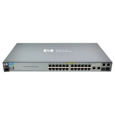 HP J9138AR#ABA | ProCurve 2520 Series 2520-24-PoE 24 x 10/100Base-TX RJ-45 PoE and 2 x 10/100/1000Base-T RJ-45 and 2 x 10/100/1000Base-T RJ45/SFP (mini-GBIC) Ports Layer 2 Managed Fast Ethernet Network Switch