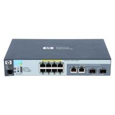 HP J9298AR#ACC | ProCurve 2520 Series 2520-8G-PoE 8 x 10/100/1000Base-T RJ-45 PoE and 2 x 10/100/1000Base-T RJ45/SFP (mini-GBIC) Ports Layer 2 Managed Gigabit Ethernet Network Switch