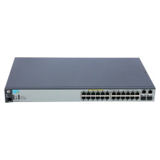 HP J9624A#ACF | Aruba 2620 Series 2620-24-PPoE+ 12 x 10/100Base-TX RJ-45 PoE+ and 12 x 10/100Base-TX RJ-45 and 2 x 10/100/1000Base-T RJ-45 and 2 x SFP (mini-GBIC) Ports Layer 3 Managed Fast Ethernet Network Switch