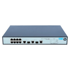 HP JG537-61101 | OfficeConnect 1910 Series 1910-8-PoE+ 8 x RJ-45 PoE+ 10/100Base-TX and 2 Combo x SFP (mini-GBIC) Ports Layer 3 Managed Fast Ethernet Network Switch