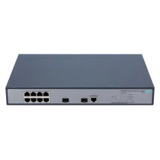 HP JG922AB | OfficeConnect 1920 Series 1920-8G-PoE+ (180W) 8 x RJ-45 PoE+ 10/100/1000Base-T and 2 x SFP (mini-GBIC) Ports Layer 3 Managed Gigabit Ethernet Network Switch