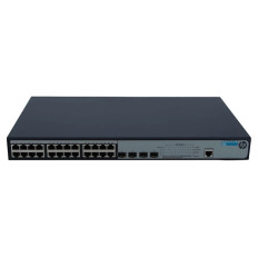 HP JG926-61001 | OfficeConnect 1920 Series 1920-24G-PoE+ (370W) 24 x RJ-45 PoE+ 10/100/1000Base-T and 4 x SFP (mini-GBIC) Ports Layer 3 Managed Gigabit Ethernet Network Switch
