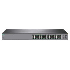 HP JL384AR | OfficeConnect 1920S Series 1920S-24G-2SFP-PPoE+ (185W) 12 x 10/100/1000Base-T RJ-45 PoE+ and 12 x 10/100/1000Base-T RJ-45 and 2 x SFP (mini-GBIC) Ports Layer 3 Managed Gigabit Ethernet Network Switch