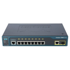 Cisco WS-C2960-8TC-L-RE | Catalyst 2960 Series 2960-8TC 8 x RJ-45 Ports 10/100Base-TX + 1 x Dual-Personality RJ-45/SFP Ports Layer 2 Managed Rack-mountable Fast Ethernet Network Switch