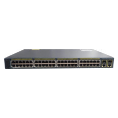 Cisco WS-C2960-48PST-S-RF | Catalyst 2960 Series 2960-48PST 48 x RJ-45 Ports PoE+ 10/100Base-TX + 2 x RJ-45 GBE Ports + 2 x SFP Ports Layer 2 Managed 1U Rack-mountable Fast Ethernet Network Switch