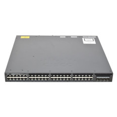 Cisco WS-C3650-48PQ-S | Catalyst 3650 Series 3650-48PQ 48 x RJ-45 Ports PoE+ 10/100/1000Base-T + 4 x SFP Uplinks Ports Layer 3 Managed Rack-mountable Gigabit Ethernet Network Switch