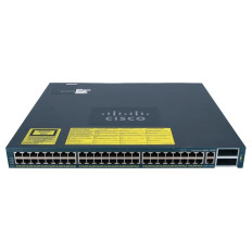Cisco WS-C4948-10GE-S | Catalyst 4900 Series C4948-10GE 48 x RJ-45 Ports 10/100/1000Base-T + 2 x XFP 10GE Ports Layer 3 Managed Rack-mountable Gigabit Ethernet Network Switch