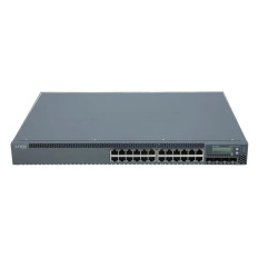 Juniper EX3300-24T-DC-TAA | EX3300 Series EX3300-24T 24 x RJ-45 Ports 10/100/1000Base-T + 4 x SFP+ Uplink Ports Layer 3 Managed 1U Rack-mountable Stackable Gigabit Ethernet Network Switch